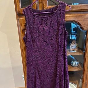 Liz Claiborne Plum Lace Dress
